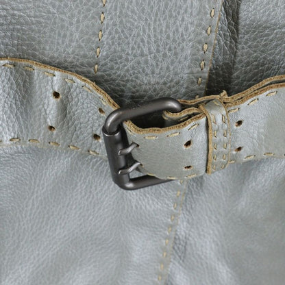 Fendi Metallic Cles Zahr Stitching Design Stand Collar Long Jacket Coat Grey