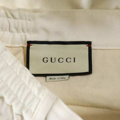 Gucci Interlocking G Sherry Line Cotton Cargo Pants White 623986 Xdba4