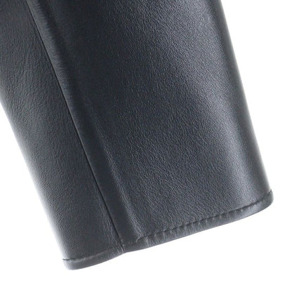 Celine Claudine Collar Triomphe Button Soft Lambskin Leather Snap Button Jacket