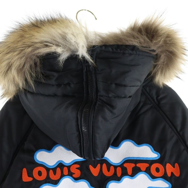 Louis Vuitton 20aw × Nigo Back Logo Embroidery Mountain Aviator Fur Hooded