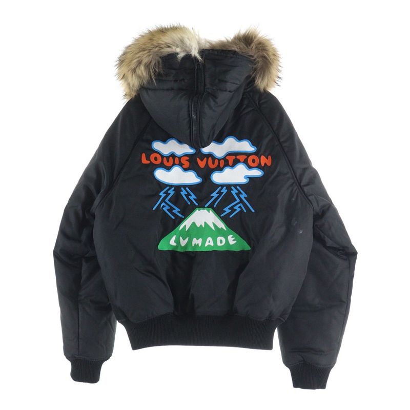 Louis Vuitton 20aw × Nigo Back Logo Embroidery Mountain Aviator Fur Hooded