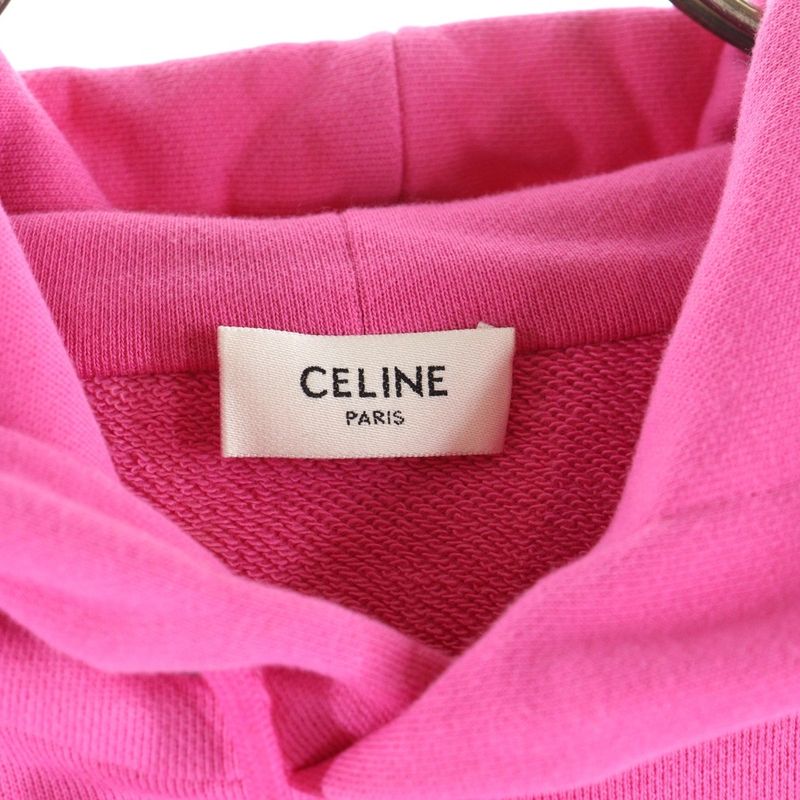 Celine Palm Tree Studded Hoodie Pullover Hoodie Pink 2y795670q
