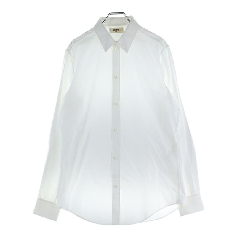 Celine Cotton Poplin Skinny Shirt Cotton Poplin Long Sleeve Shirt Long Sleeve