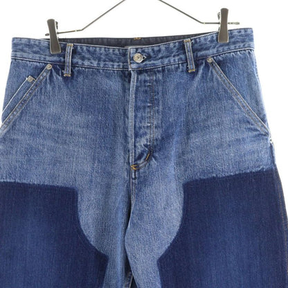 Christian Dior Handwritten Button Fly Carpenter Denim Pants 493d183ay552 Indigo