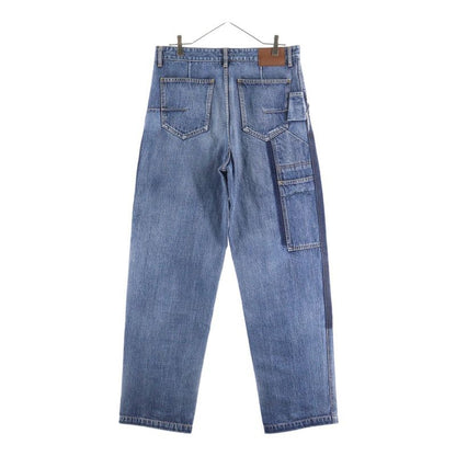 Christian Dior Handwritten Button Fly Carpenter Denim Pants 493d183ay552 Indigo