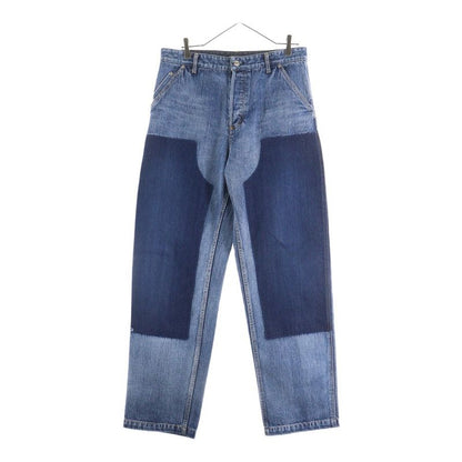 Christian Dior Handwritten Button Fly Carpenter Denim Pants 493d183ay552 Indigo