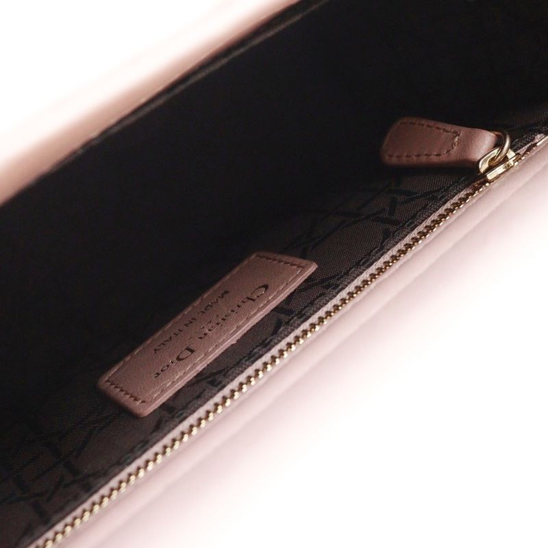 Christian Dior My Lady Dior Small 2way Handbag Shoulder Bag Canage Pink Beige