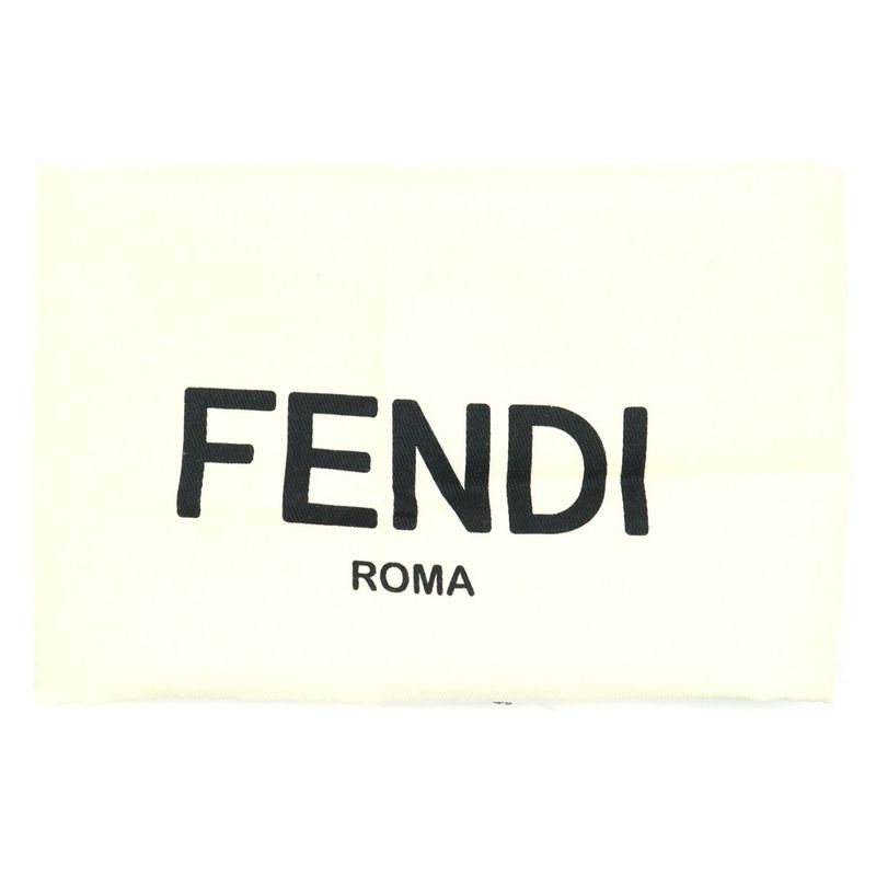 Fendi Zucca Second Pouch Clutch Bag Brown Canvas 7n0116