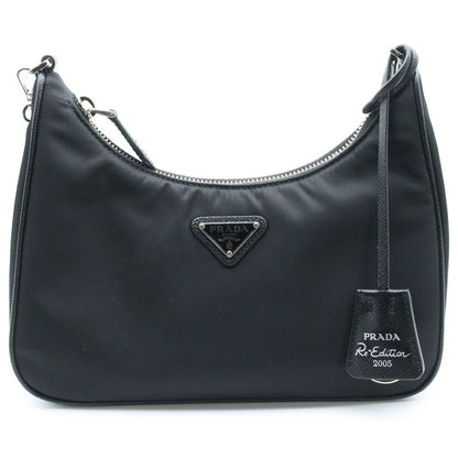 Prada Re-Edition 2005 Shoulder Bag Handbag Black Nylon 1bh204