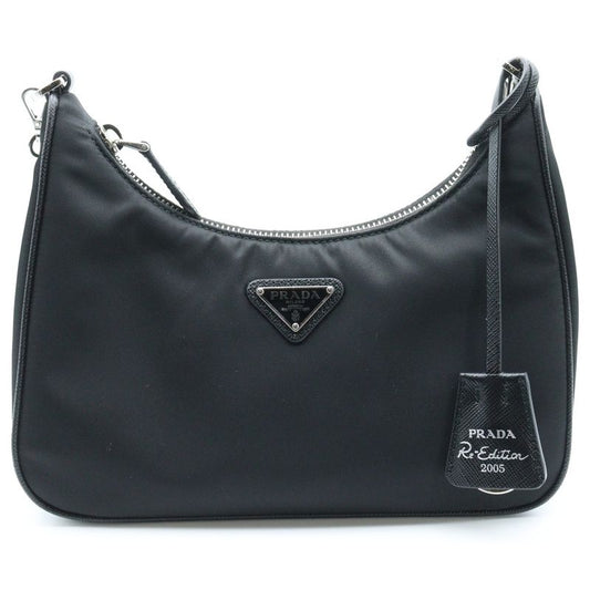 Prada Re-Edition 2005 Shoulder Bag Handbag Black Nylon 1bh204