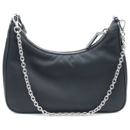 Prada Re-Edition 2005 Shoulder Bag Handbag Black Nylon 1bh204
