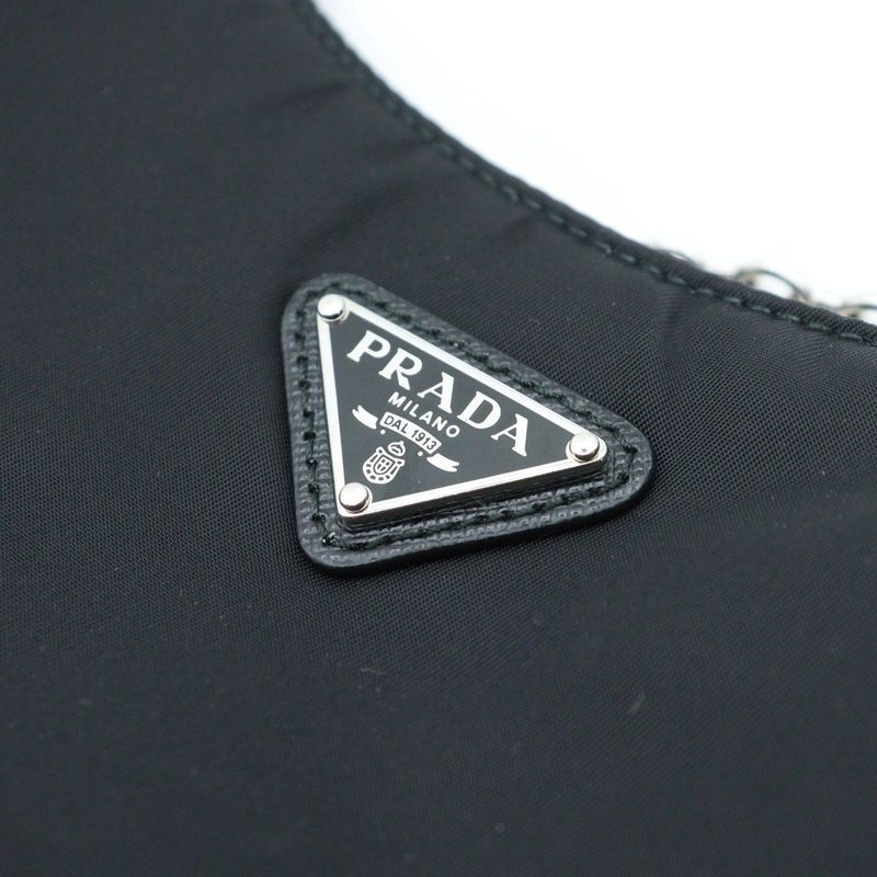 Prada Re-Edition 2005 Shoulder Bag Handbag Black Nylon 1bh204