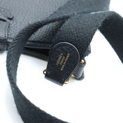 Hermes Evelyn TPM Taurillon Clemence Leather Shoulder Bag Gold Hardware