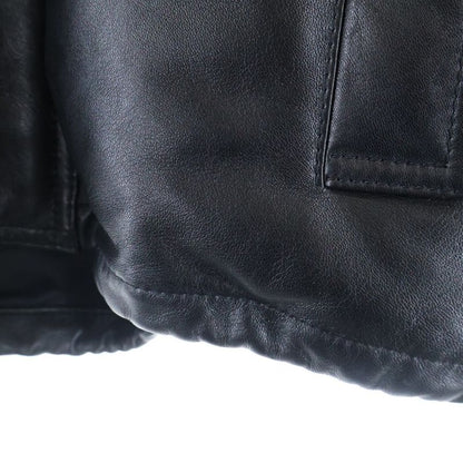 Celine 21aw Puffer Jacket Lambskin Cropped Quilted Puffer Jacket Hoodie Black