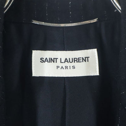 Saint Laurent Paris Lame Stripe 1b Tailored Jacket Black 577745 Y030v