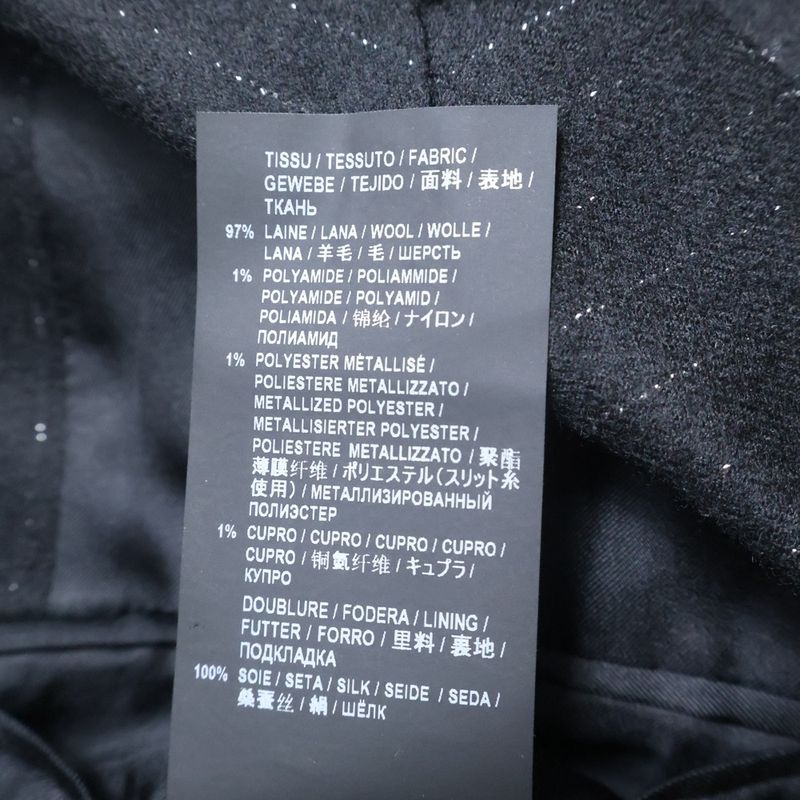 Saint Laurent Paris Lame Stripe 1b Tailored Jacket Black 577745 Y030v