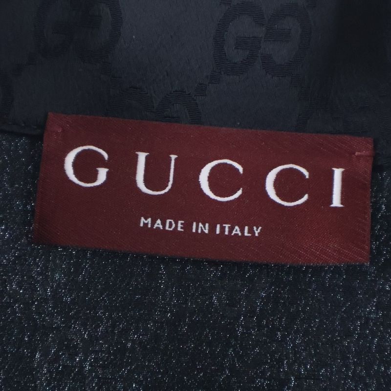 Gucci 25ss GG Satin All-Pattern Jacquard Rayon Set-Up Zip-Up Track Jacket