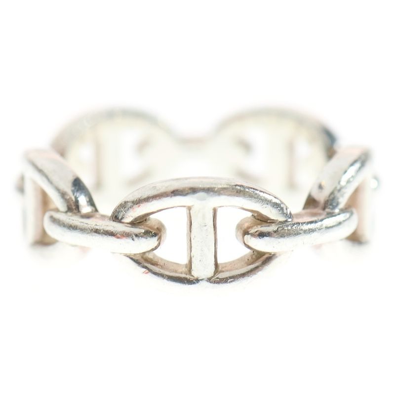 Hermes Chaine D'ancre Anchene Ring Ag925 Sv Silver Ring