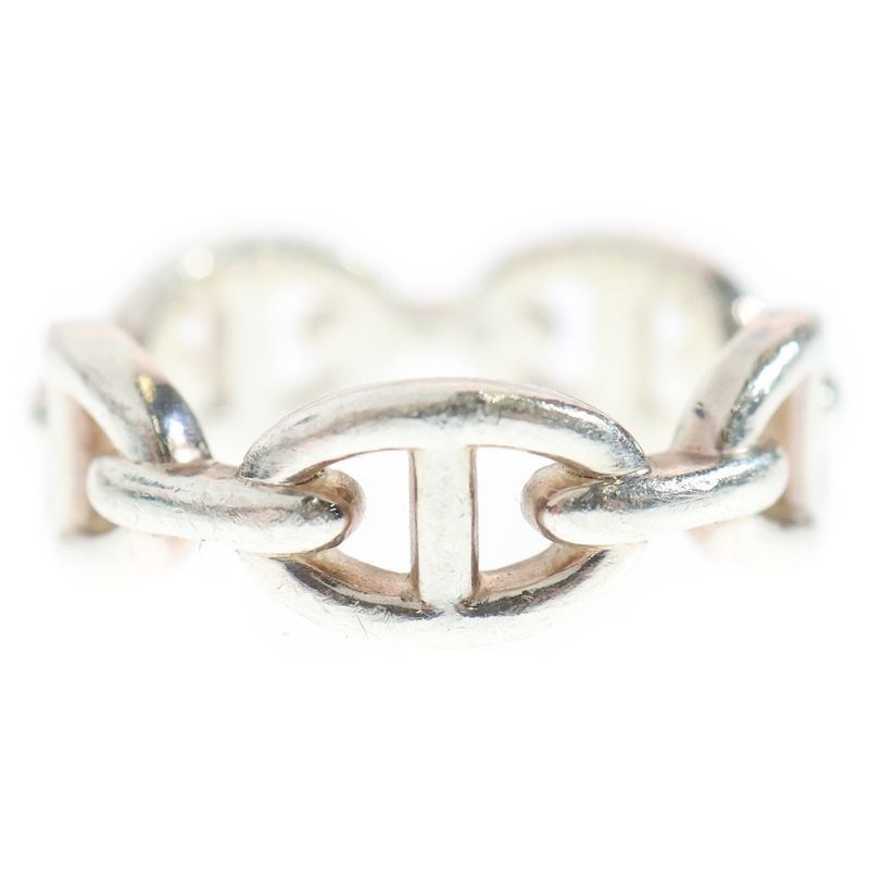 Hermes Chaine D'ancre Anchene Ring Ag925 Sv Silver Ring