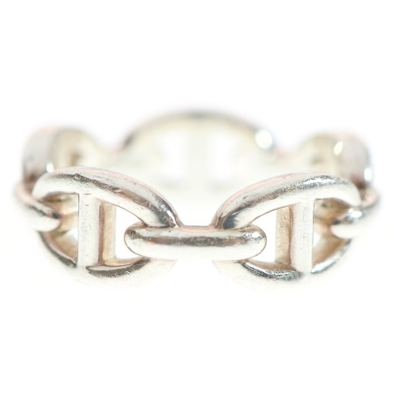 Hermes Chaine D'ancre Anchene Ring Ag925 Sv Silver Ring