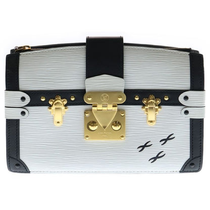 Louis Vuitton Epi Trunk Clutch White and Black Shoulder Bag M52151 Ic Type