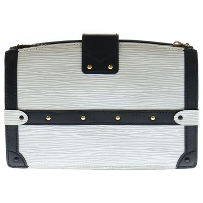 Louis Vuitton Epi Trunk Clutch White and Black Shoulder Bag M52151 Ic Type