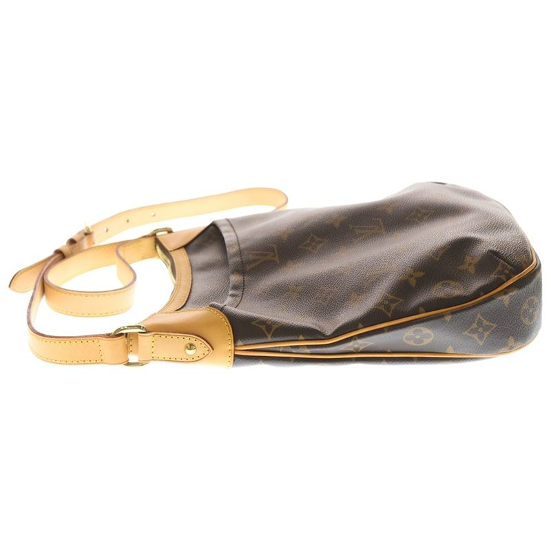 Louis Vuitton Monogram Odeon PM Shoulder Bag Brown PVC×leather M56390