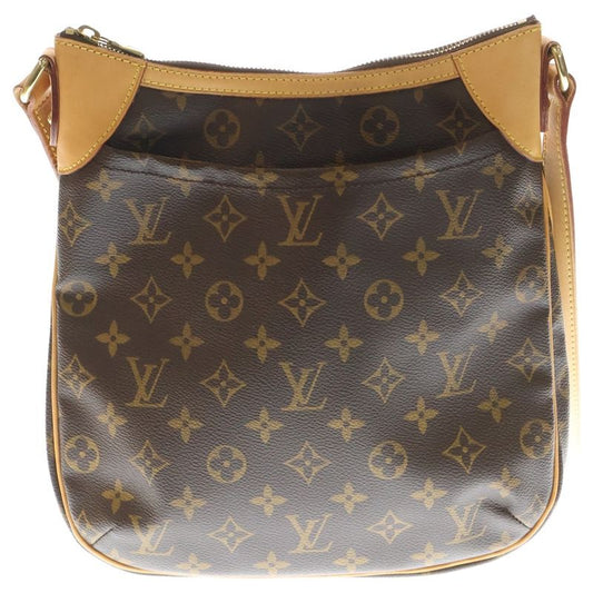 Louis Vuitton Monogram Odeon PM Shoulder Bag Brown PVC×leather M56390