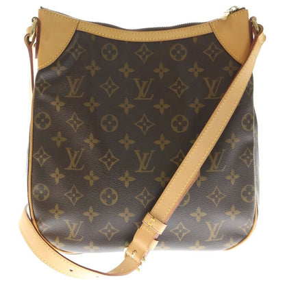 Louis Vuitton Monogram Odeon PM Shoulder Bag Brown PVC×leather M56390