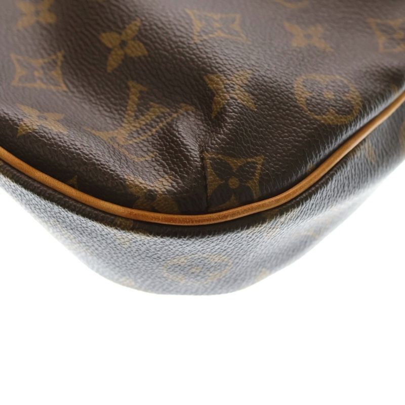 Louis Vuitton Monogram Odeon PM Shoulder Bag Brown PVC×leather M56390