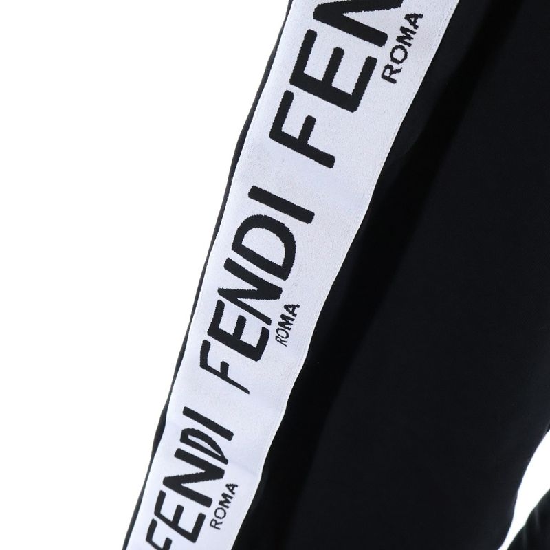 Fendi Sideline Track Pants Flared Pants Sweatshirt Women Black Fab157 A8wg