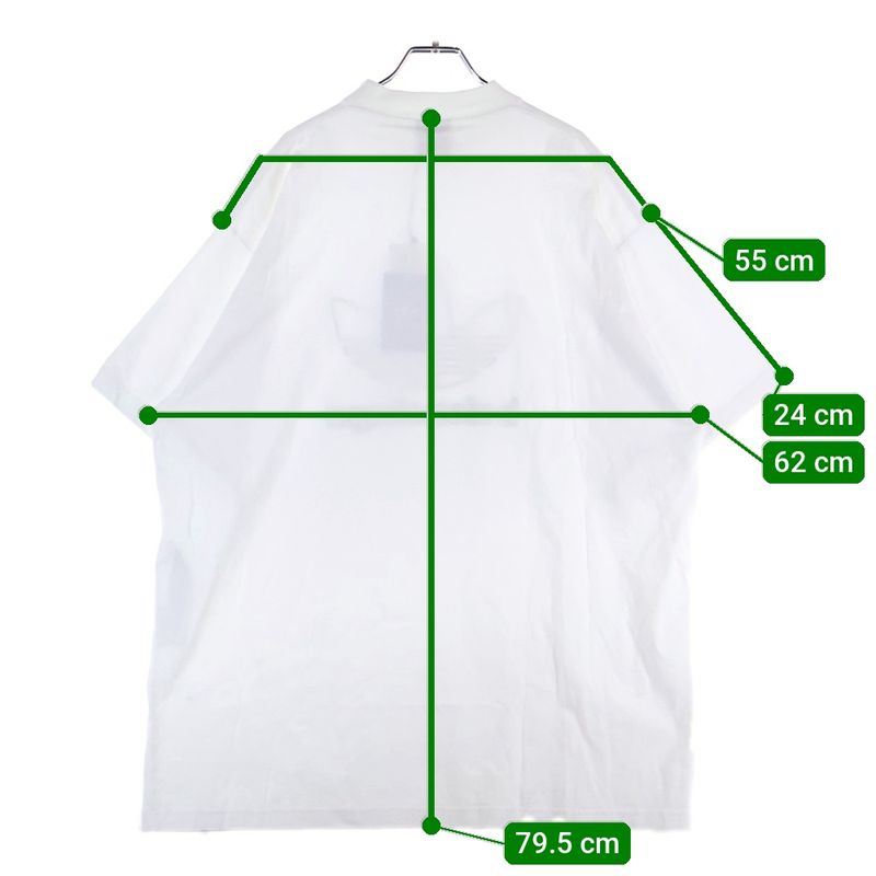 Balenciaga 23ss X Adidas T-Shirt 723976 Tnvn8 X Adidas Front Logo Short-Sleeved