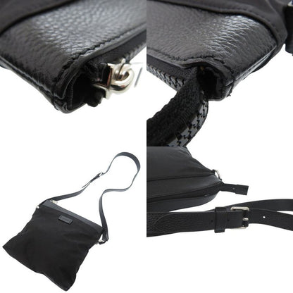 Gucci GG Pattern Gucci Guccissima 510342 Shoulder Bag Leather Gucci Guccissima Nylon Black