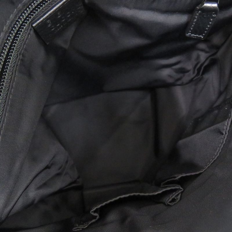 Gucci GG Pattern Gucci Guccissima 510342 Shoulder Bag Leather Gucci Guccissima Nylon Black