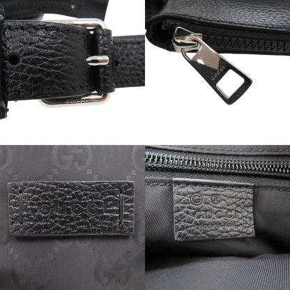 Gucci GG Pattern Gucci Guccissima 510342 Shoulder Bag Leather Gucci Guccissima Nylon Black