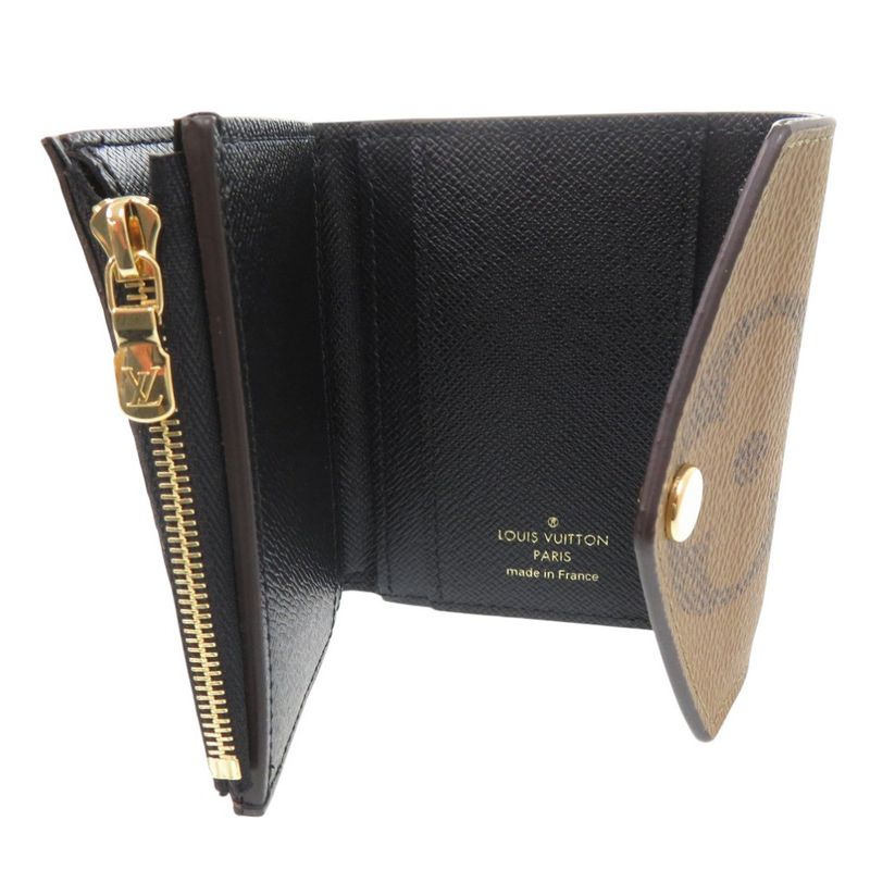 Louis Vuitton Portefeuille Zoë Monogram Trifold Wallet M80725 Monogram Canvas