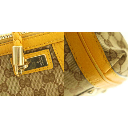 Gucci Bella Bamboo 2way Bag Handbag Shoulder Bag GG Canvas GG Pattern Yellow
