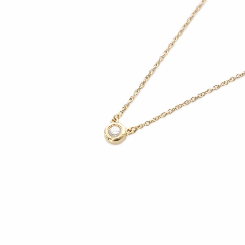 Tiffany & Co Tiffany & Co Necklace by-the-Yard Single Diamond 18k Yellow Gold