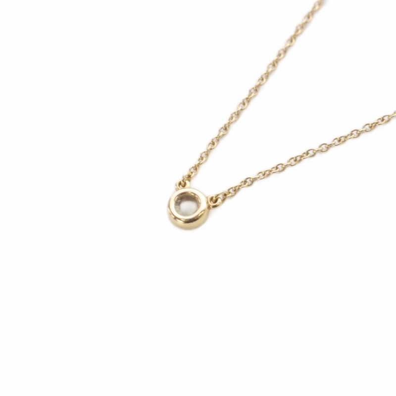 Tiffany & Co Tiffany & Co Necklace by-the-Yard Single Diamond 18k Yellow Gold