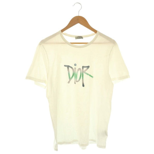 Dior X Shaw N Stuss Y Logo Embroidery Short Sleeve T-Shirt Cut and Sewn Cotton L