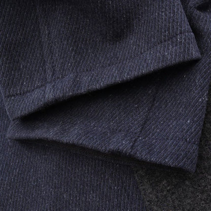 Hermes Serie Button Wool Coat Women Used a
