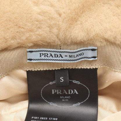 Prada Hat Triangle Logo 1hc137 Beige Other Hat Women Used a
