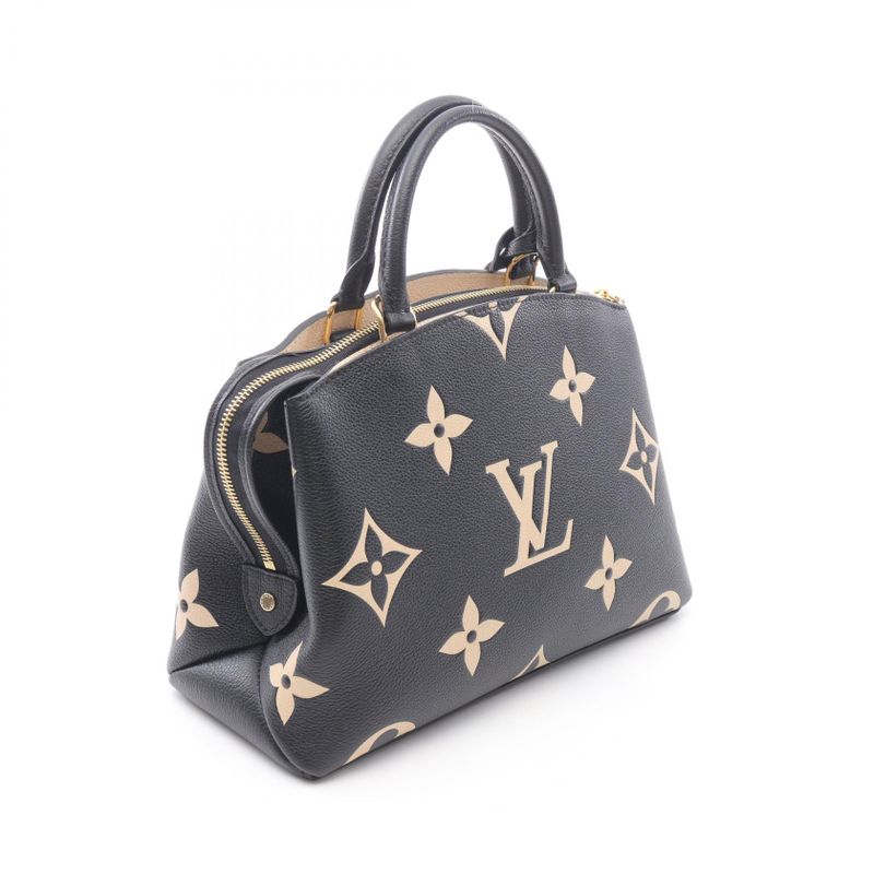 Louis Vuitton Petit Palais PM Handbag Bicolor Monogram Empreinte M58913 Black