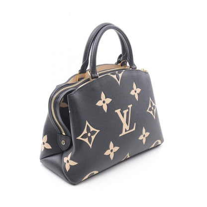 Louis Vuitton Petit Palais PM Handbag Bicolor Monogram Empreinte M58913 Black