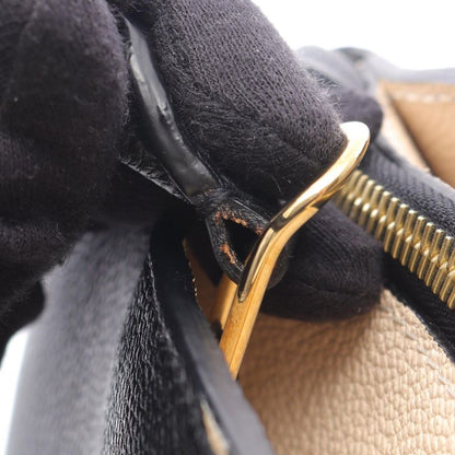 Louis Vuitton Petit Palais PM Handbag Bicolor Monogram Empreinte M58913 Black