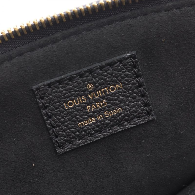 Louis Vuitton Petit Palais PM Handbag Bicolor Monogram Empreinte M58913 Black