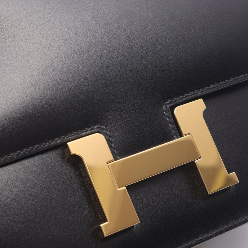 Hermes Shoulder Bag Constance 3 Mini Black Calf Leather Constance 3 Mini Black