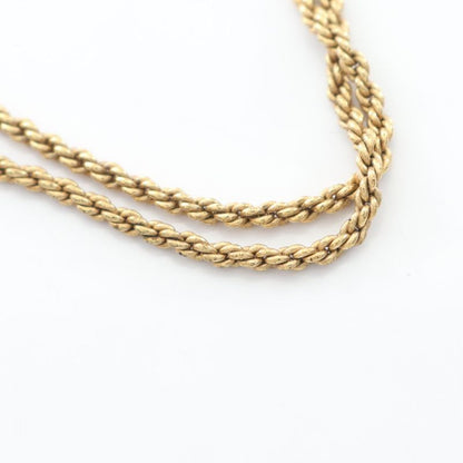 Dior Necklace CD Logo GP (gold Plated) Necklace Ladies Used a