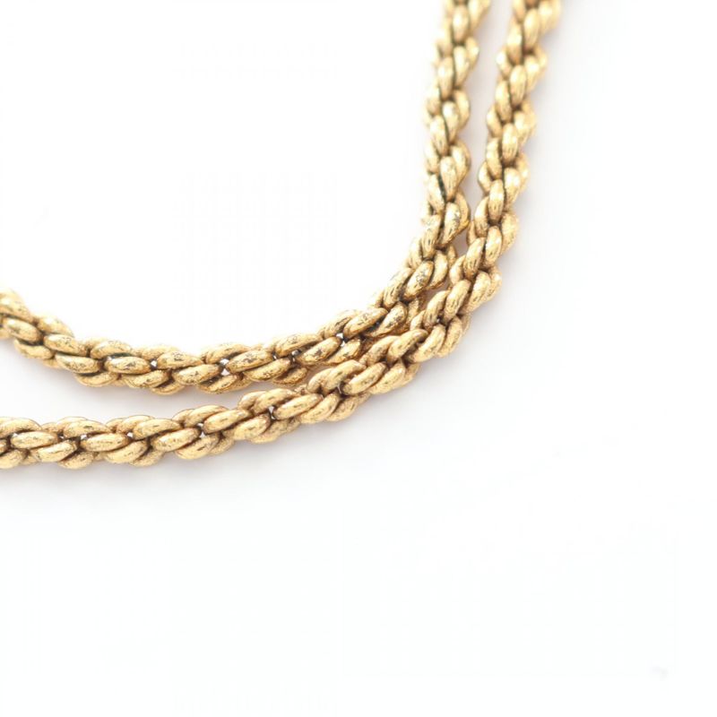 Dior Necklace GP (gold Plated) Necklace Ladies Used a