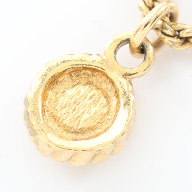 Dior Necklace GP (gold Plated) Necklace Ladies Used a